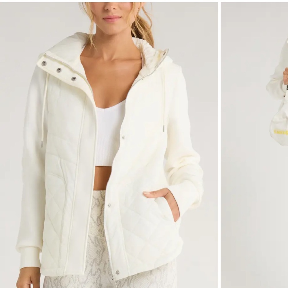 Hybrid Quilted Knit Hooded Jacket